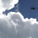 スピカデザイン RX100M7 撮影例 雲とヘリコプター